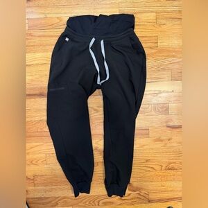 Figs maternity jogger scrub pants black small petite